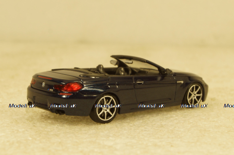 BMW M6 Cabrio 2015 blue, 870027330, Minichamps 1:87