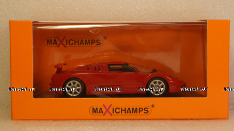 Bugatti EB 110 1994, red, 940102111, Maxichamps 1:43