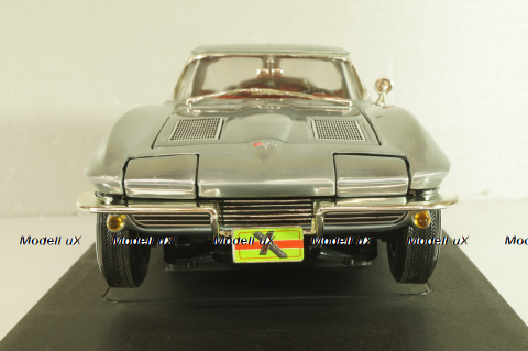 Chevrolet Corvette Stingrey Coupe, John Force 1963, chrome, 32874, ERTL 1:18