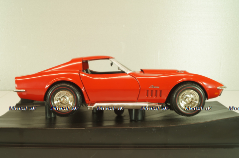 Chevrolet Corvette Stingrey (C3) 1969, red,  276378, Hot Wheels 1:18