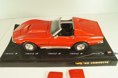 Chevrolet Corvette Stingrey (C3) 1969, red,  276378, Hot Wheels 1:18