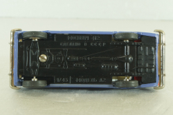 Москвич-412 А2, фиолетовый, 2 зажима, Тантал/Радон 1:43