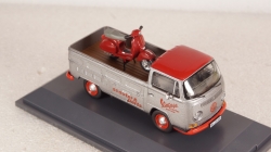 Volkswagen T2a pickup Vintage Scooter Service with PX, Schuco 1:43