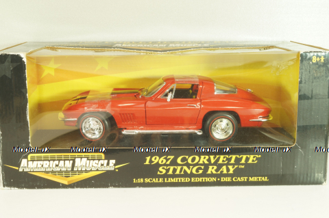 Chevrolet Corvette (C2) Sting Ray 1967, red, 32275, ERTL 1:18 Уценка!