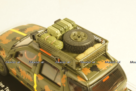 Mercedes ML320 W163 1998 with powerboat Ukraine Territorial Defense Forces (Mykolaiv 2022), TruckTyr 1:43