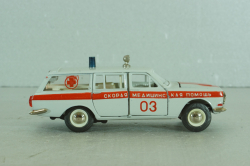 Газ-2402, скорая медицинская помощь, январь 198. г. , Тантал/Радон 1:43