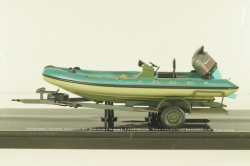 Trailer with powerboat Ukraine Territorial Defense Forces (Mykolaiv 2022), TruckTyr 1:43