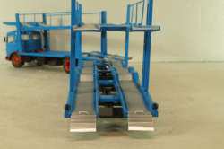 MAN Autotransporter with trailer 1970, blue, TTRX034, IXO 1:43 