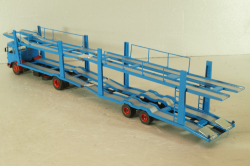 MAN Autotransporter with trailer 1970, blue, TTRX034, IXO 1:43 