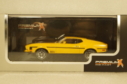 Ford Mustang Mach 1,  1971 yellow / black, PRD397J, Premium X 1:43