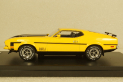 Ford Mustang Mach 1,  1971 yellow / black, PRD397J, Premium X 1:43