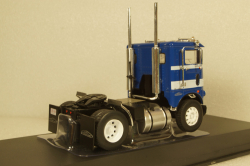 Freightliner COE towing vehicle 1976 blue/white, TR111, IXO 1:43