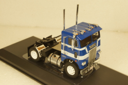 Freightliner COE towing vehicle 1976 blue/white, TR111, IXO 1:43
