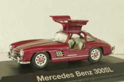 Mercedes-Benz 300 SL "Gullwing" (W198) 1955, dark red, 077681, Schuco 1:43