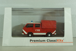 Volkswagen T3a Doka (typ 247) double cabine 1979, Feuerwehr, Premium Classixxs 1:43
