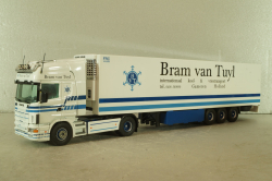 Scania 114L with semi-trailer "Bram van Tuyl" white, Tekno 1:50