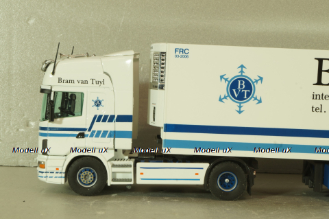 Scania 114L with semi-trailer "Bram van Tuyl" white, Tekno 1:50