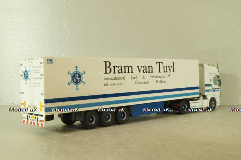 Scania 114L with semi-trailer "Bram van Tuyl" white, Tekno 1:50