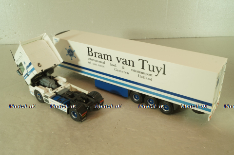 Scania 114L with semi-trailer "Bram van Tuyl" white, Tekno 1:50