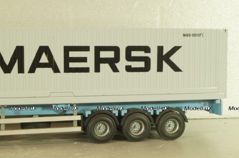 Volvo FH 12 with semi-trailer "Maersk" white/blue/grey, Tekno 1:50