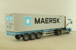 Volvo FH 12 with semi-trailer "Maersk" white/blue/grey, Tekno 1:50