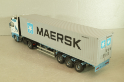 Volvo FH 12 with semi-trailer "Maersk" white/blue/grey, Tekno 1:50