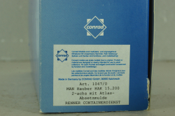 MAN Hauber HAK 15.200 skip truck, green, 1047, Conrad 1:50