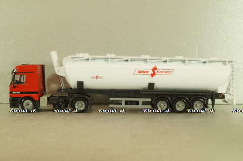 Mercedes-Benz Actros (MP1) 1840 witth semi-trailer "Spitzer Eurovrac" 1996, red/white, Joal 1:50 