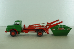 MAN Hauber HAK 15.200 skip truck, green, 1047, Conrad 1:50