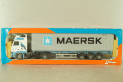 Volvo FH 12 with semi-trailer "Maersk" white/blue/grey, Tekno 1:50