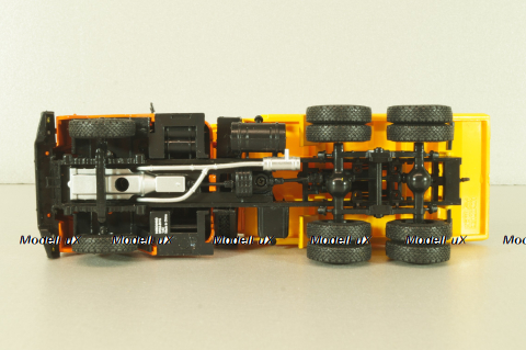 Краз-251Б самосвал 1970, оранжевый/желтый, Легендарные Грузовики СССР №58, Modimio 1:43