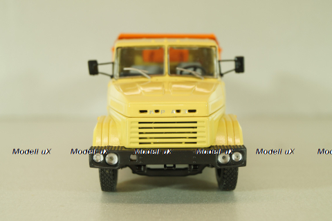 Краз-6510 самосвал 1992, бежевый/оранжевый, Н775, Наш Автопром 1:43