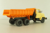 Краз-6510 самосвал 1992, бежевый/оранжевый, Н775, Наш Автопром 1:43