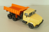 Краз-6510 самосвал 1992, бежевый/оранжевый, Н775, Наш Автопром 1:43