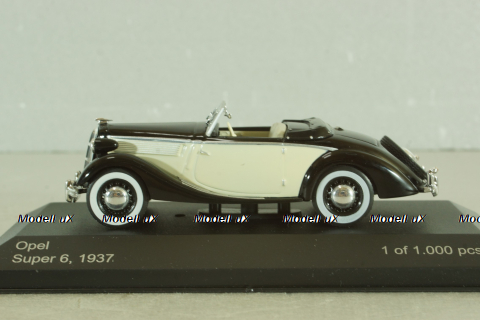 Opel Super 6 1937, black/beige, WB104, WhiteBox 1:43