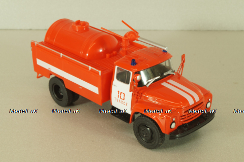 АП-3(130)-148А 1973, пожарный автомобиль порошкового тушения на шасси ЗиЛ-130, Наши Грузовики №44, 1:43
