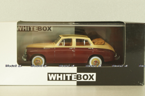 Газ-М20 Победа кабриолет 1947, бежевый/бордовый, WB217, WhiteBox 1:43