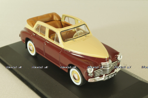 Газ-М20 Победа кабриолет 1947, бежевый/бордовый, WB217, WhiteBox 1:43