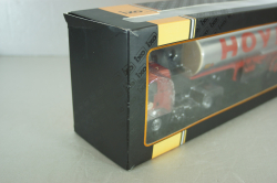 Mercedes-Benz SK 1844 with trailer Hoyer 1994, red/silver, TTR001, IXO 1:43