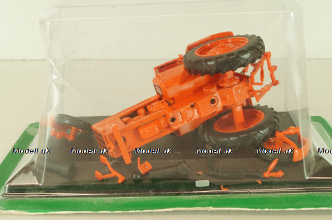 МТЗ-80 трактор 1974, красный, ТРАКТОРЫ история,люди,машины (Hachette) №6 1:43 На Запчасти!