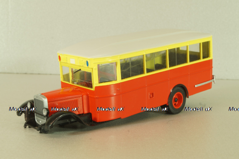 Зис-8 автобус, красно/желтый, Наши Автобусы №9, Modimio 1:43 На запчасти!