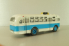 Зис-155 автобус, белый/синий, Наши Автобусы №19, Modimio 1:43 На Запчасти!