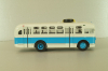 Зис-155 автобус, белый/синий, Наши Автобусы №19, Modimio 1:43 На Запчасти!