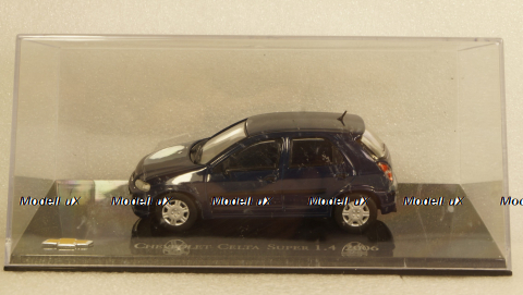 Chevrolet Celta Super 1.4 2006 blue, Altaya 1:43