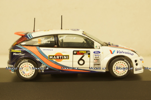 Ford Focus WRC Winner Rallye Ciprus 2000 Sainz/Moya St.Nr.6, SKW00022, Skid 1:43