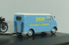DKW Schnellaster Typ 30  with trailer and 2 motorrad 1955, blue, 450745600, Schuco 1:43
