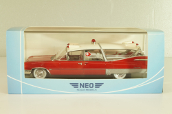 Cadillac S&S Superior Landau Ambulance 1959, red/white, 45260, NEO 1:43