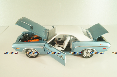 Dodge Challenger Western Sport Special 1970, blue metallic, 13644, Greenlight 1:18