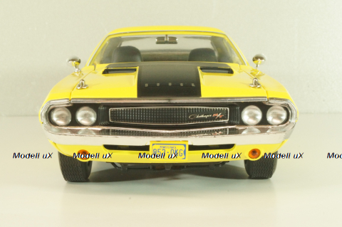 Dodge Challenger R/T 1970 from TV-Series NCIS, yellow, 12845, Greenlight 1:18