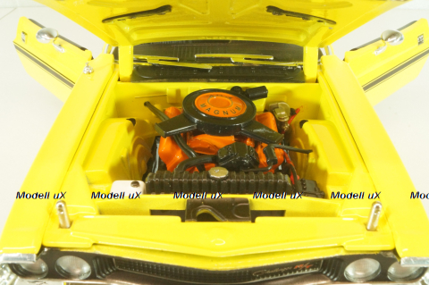 Dodge Challenger R/T 1970 from TV-Series NCIS, yellow, 12845, Greenlight 1:18